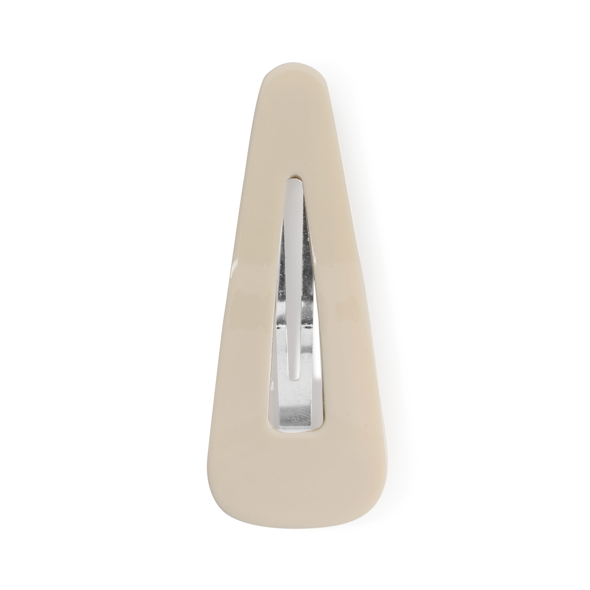 Solid hårspænde - råhvid